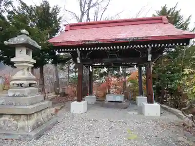 丸瀬布神社の手水舎