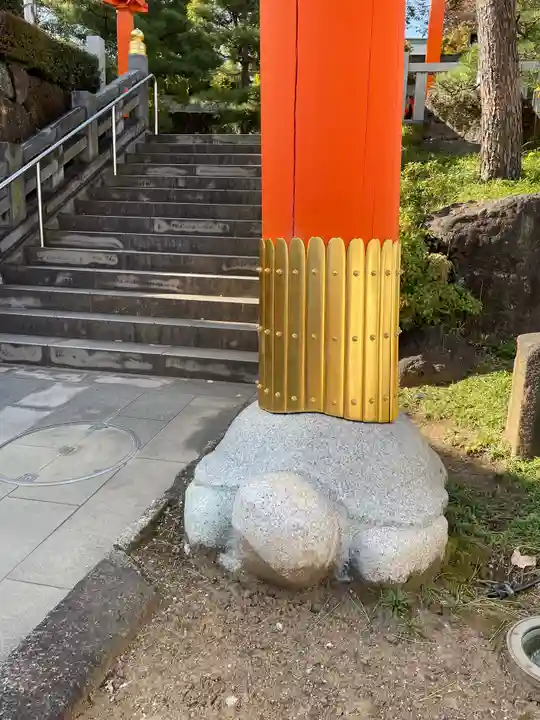 穴八幡宮の狛犬