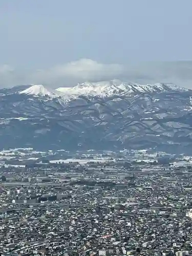 信夫山天満宮の景色