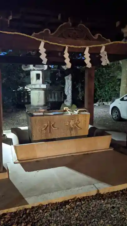 溝旗神社(肇國神社)の手水舎