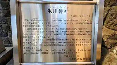 上目黒氷川神社の歴史