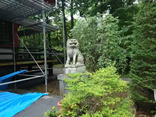 山中浅間神社の狛犬