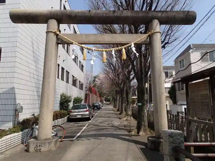 下神明天祖神社の鳥居