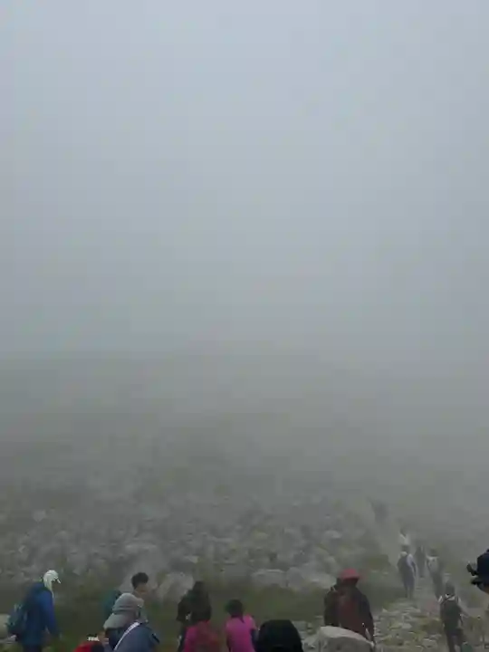 雄山神社峰本社の景色