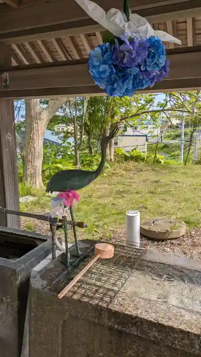 釧路一之宮 厳島神社の手水舎