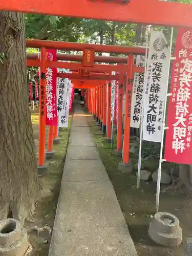 鬼子母神堂　(法明寺）の鳥居