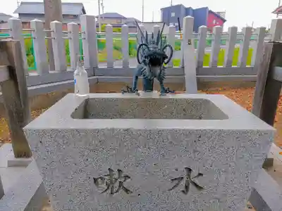 八幡社（丹陽町伝法寺）の手水舎