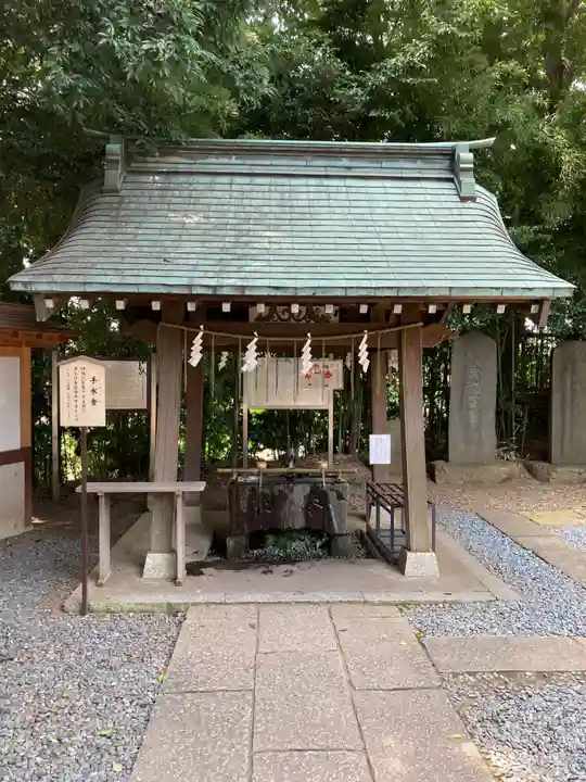 南沢氷川神社の手水舎