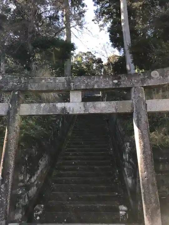 津田明神 安楽寺の鳥居