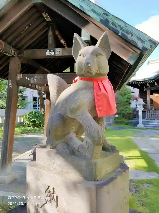 千束稲荷神社の狛犬