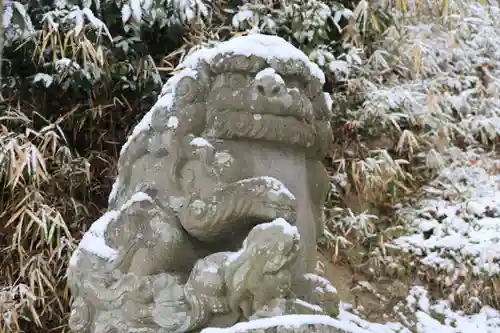 阿久津「田村神社」（郡山市阿久津町）旧社名：伊豆箱根三嶋三社の狛犬