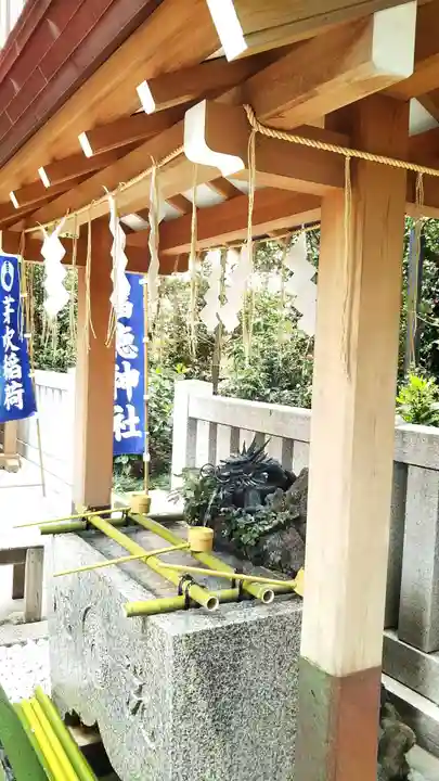 福徳神社(芽吹稲荷)の手水舎