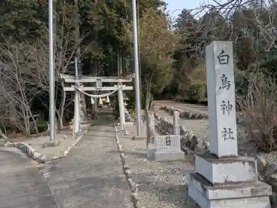 白鳥神社の{uncategorized: "未分類", other: "その他", undefined: "問題あり", building: "その他建物", grave: "お墓", sacred_gate: "鳥居", guardian: "狛犬", statue: "像", buddha: "仏像", history: "歴史", nature: "自然", garden: "庭園", animal: "動物", pagoda: "塔", temizu: "手水舎", mountain_gate: "山門・神門", sanctuary: "本殿・本堂", subordinate: "末社・摂社", art: "芸術", scenery: "景色", jizo: "地蔵", ema: "絵馬", goshuin: "御朱印", omikuji: "おみくじ", items: "授与品その他", amulet: "お守り", goshuincho: "御朱印帳", eats: "食事", festival: "お祭り", votive_dance: "神楽", shichigosan: "七五三参", wedding: "結婚式", experience: "体験その他", initially: "初詣", around: "周辺", anti_infection: "感染症対策"}