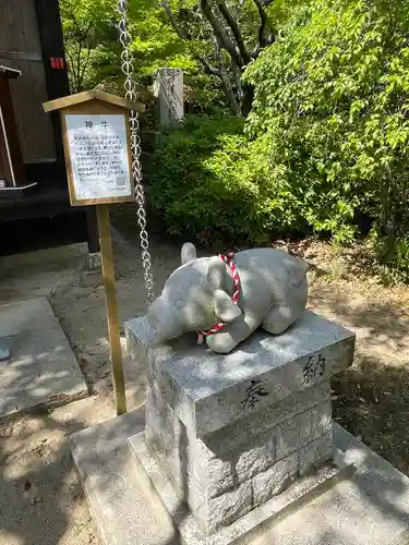 万倉天満宮の像