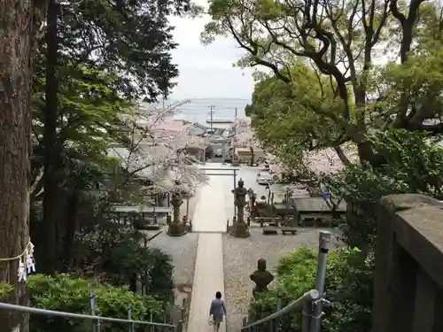 走水神社の景色