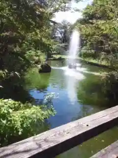 田出宇賀神社の庭園