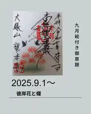 龍本寺の御朱印