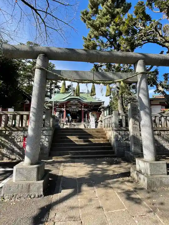 瀬田玉川神社の鳥居
