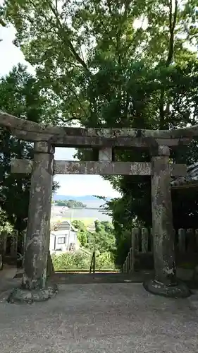 河内阿蘇神社の鳥居