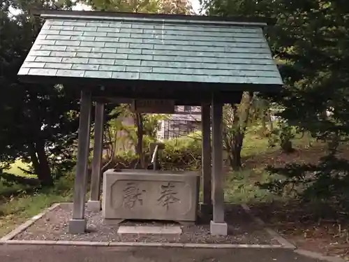 余市神社の手水