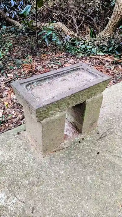 桑橋熊野神社の手水舎