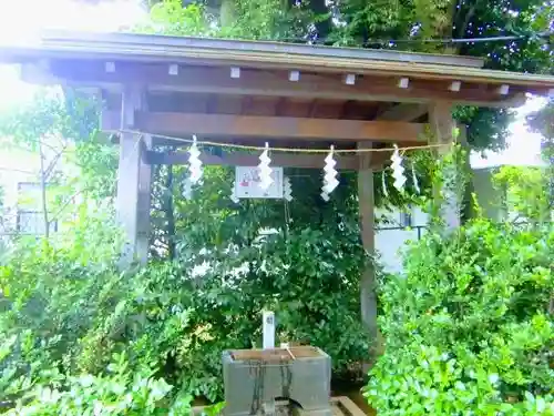 久が原東部八幡神社の手水舎