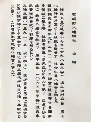 宮城野八幡神社(宮城県)