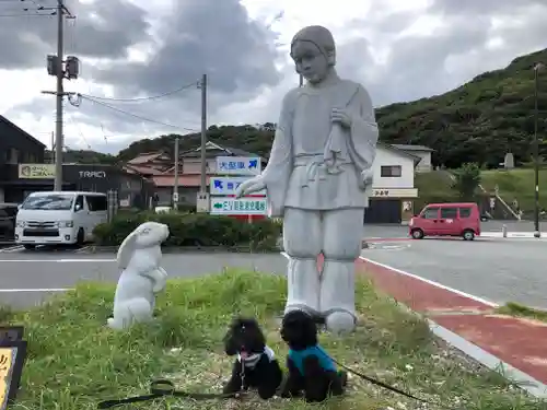 白兎神社の像