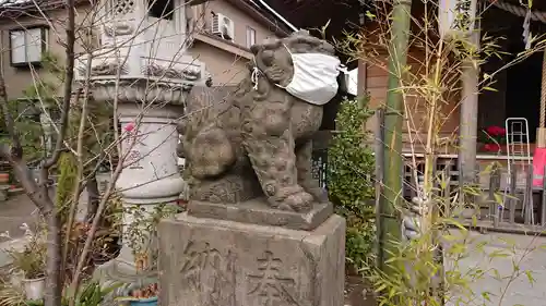 矢向日枝神社の狛犬