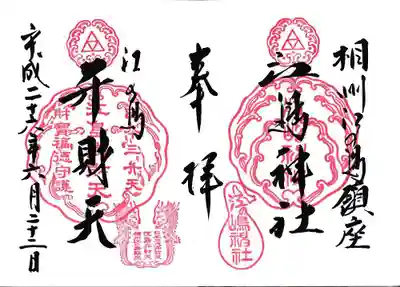 ６年前にお参りした時にいただいた御朱印