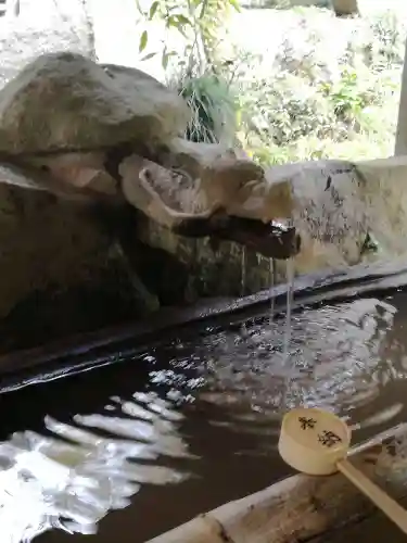 五所駒瀧神社の手水舎