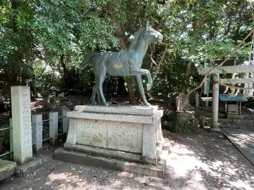 八百富神社の狛犬