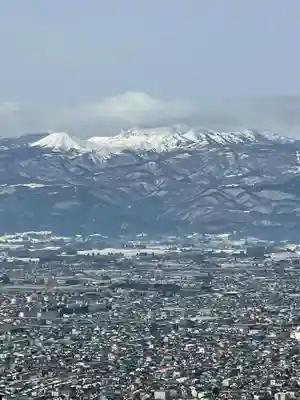 信夫山天満宮の景色