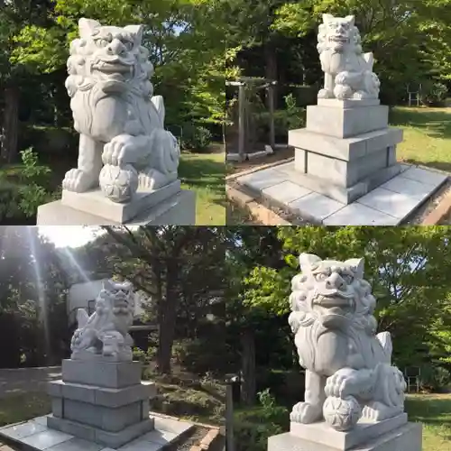 上手稲神社の狛犬