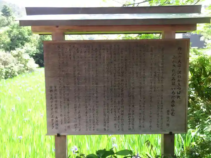大田神社(賀茂別雷神社境外摂社)の歴史