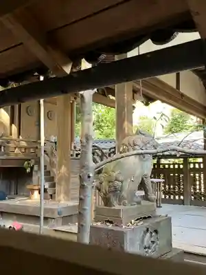 關蝉丸神社下社の狛犬