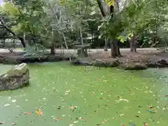 帯廣神社の庭園