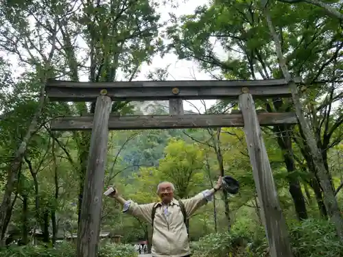 穂高神社奥宮の鳥居