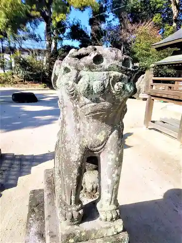 與止日女神社の狛犬