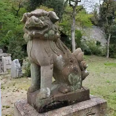 關蝉丸神社下社の狛犬