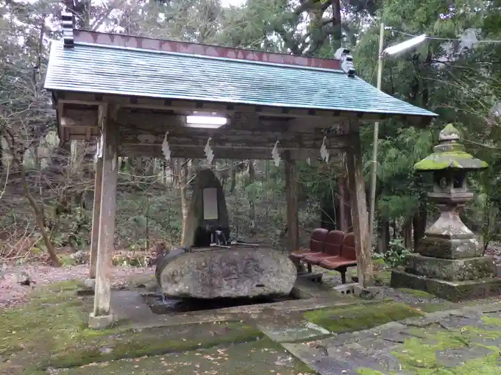 鷲峯神社の手水舎