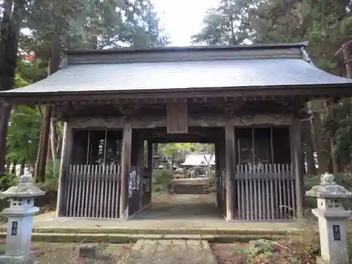 都々古別神社(馬場)の山門・神門