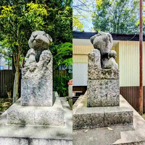 調神社の狛犬