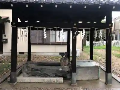 許波多神社（小幡東中鎮座）の手水舎