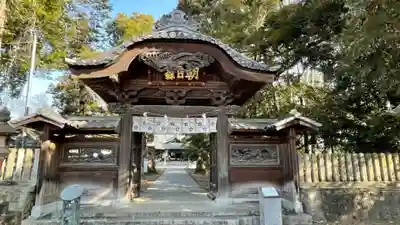 朝日森天満宮の山門・神門