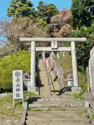 白山神社の鳥居
