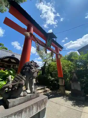 許波多神社（五ケ庄鎮座）の鳥居