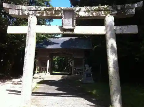 倭文神社の鳥居