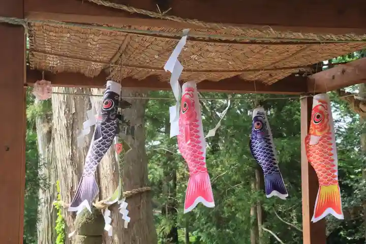 阿久津「田村神社」(郡山市阿久津町)旧社名:伊豆箱根三嶋三社の手水舎