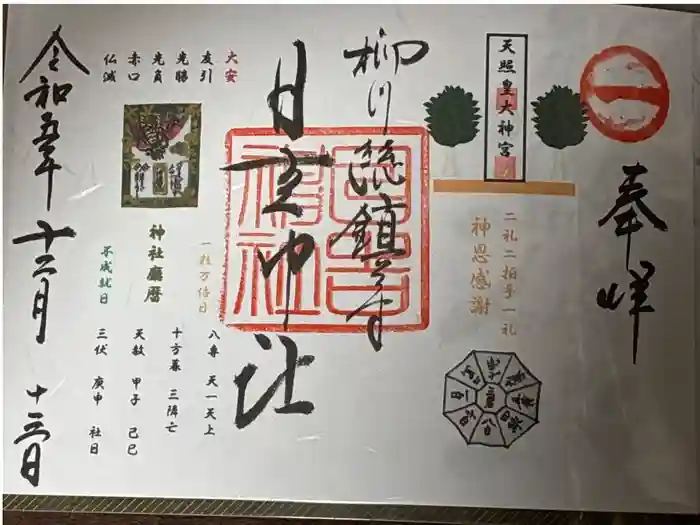 久留米宗社　日吉神社の御朱印